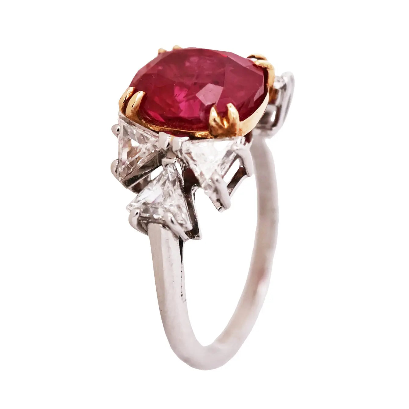 Chaumet Paris, 4.81ct Burma no-heat Ruby Diamond Ring, AGL Chaumet