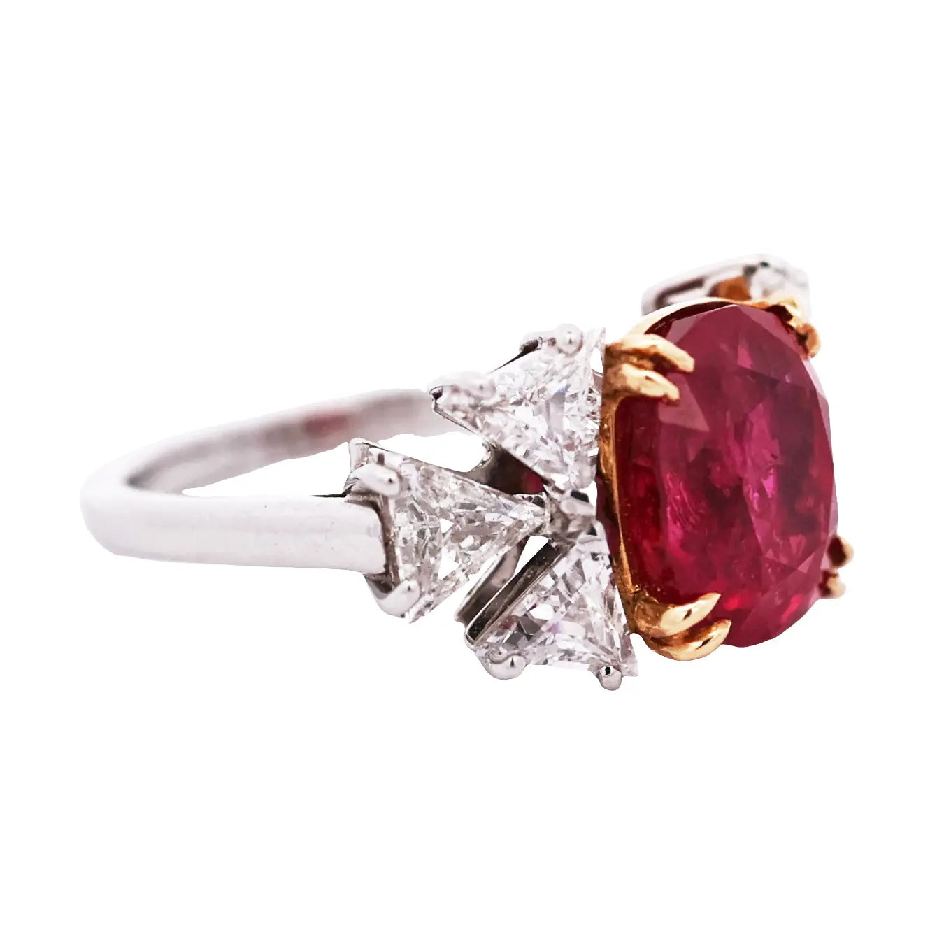 Chaumet Paris, 4.81ct Burma no-heat Ruby Diamond Ring, AGL Chaumet
