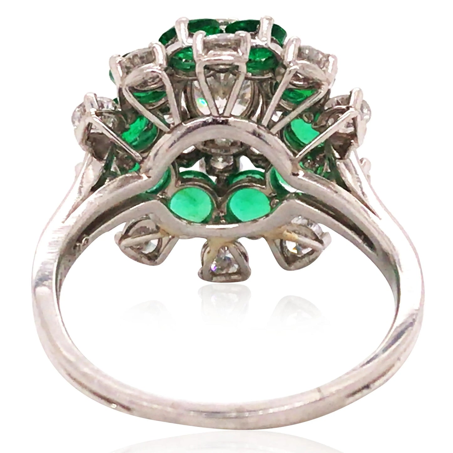 Oscar Heyman, Platinum Emerald Diamond Ring, Certificate