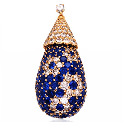 Van Cleef & Arpels, Sapphire Diamond Gold Pendant