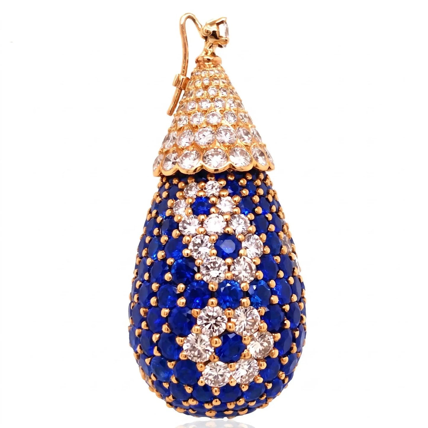 Van Cleef & Arpels, Sapphire Diamond Gold Pendant