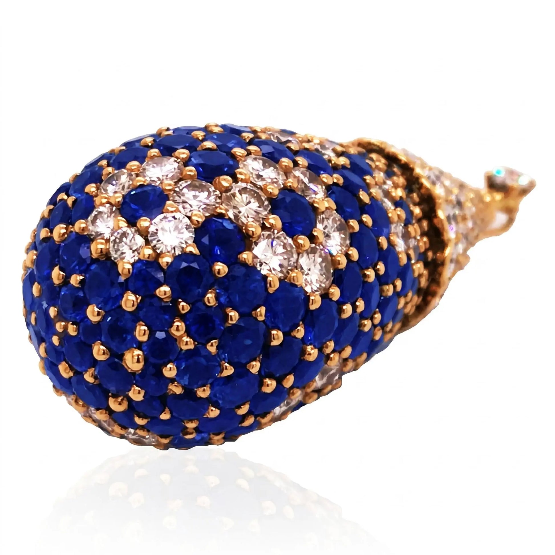 Van Cleef & Arpels, Sapphire Diamond Gold Pendant