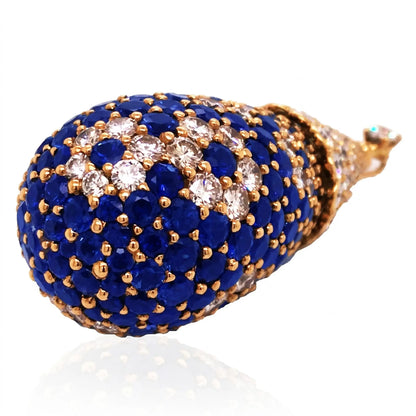 Van Cleef & Arpels, Sapphire Diamond Gold Pendant