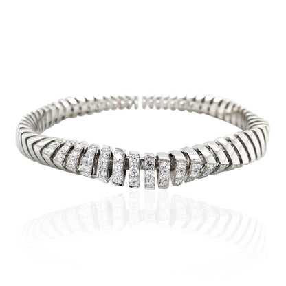 Ferri Firenze, 18K Gold Diamond Bangle