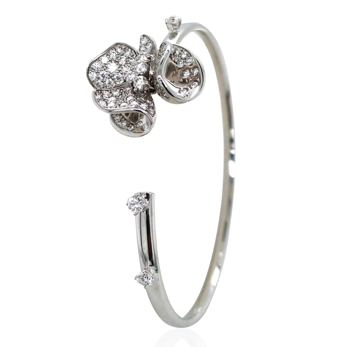 Ferri Firenze, 18K Gold Diamond Bangle