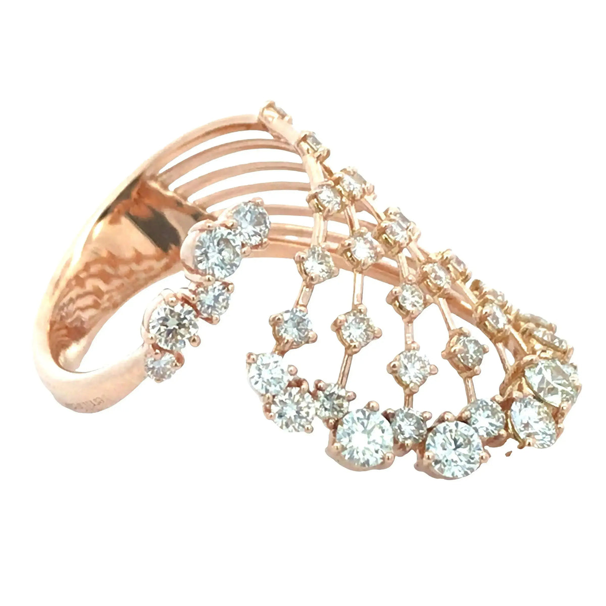 Ferri Firenze, 18K Gold Diamond Earrings