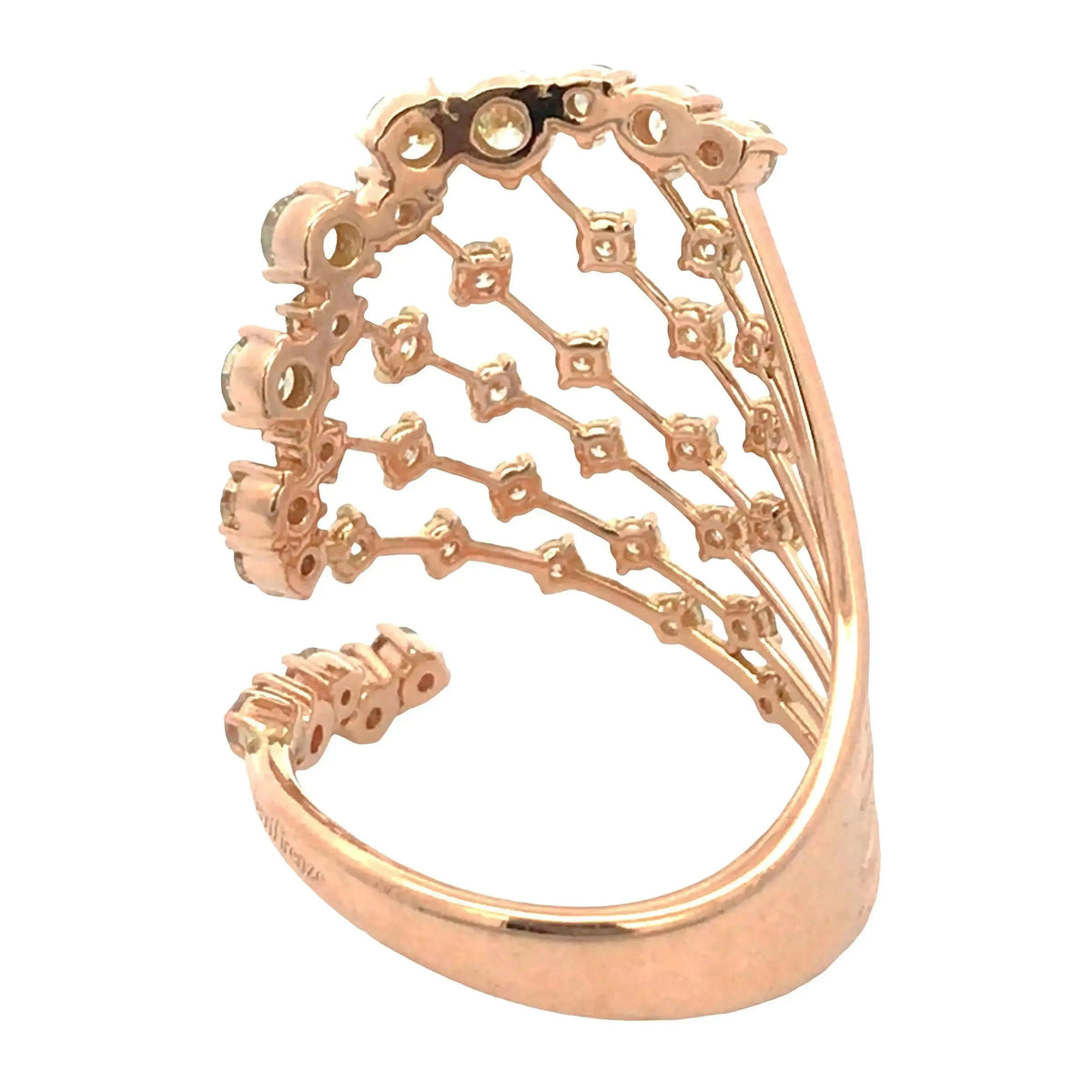 Ferri Firenze, 18K Gold Diamond Earrings