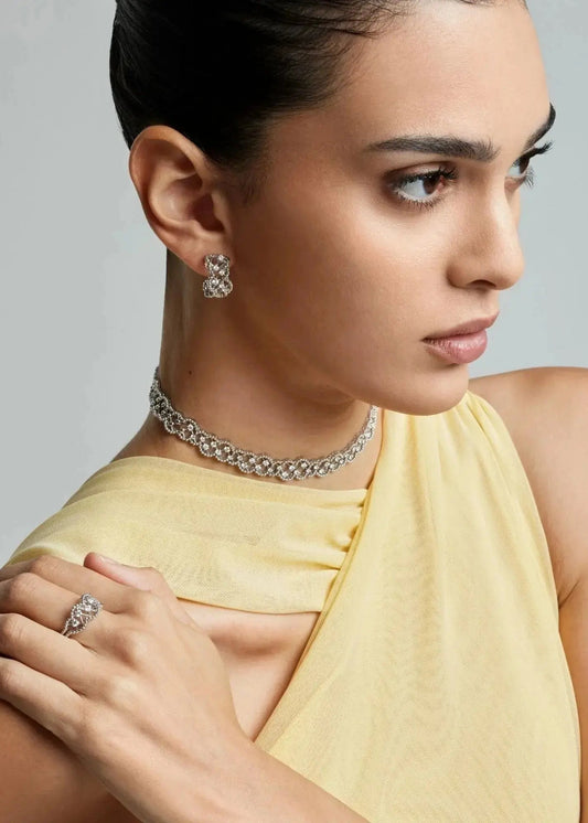 Ferri Firenze, 18K Gold Diamond Earrings
