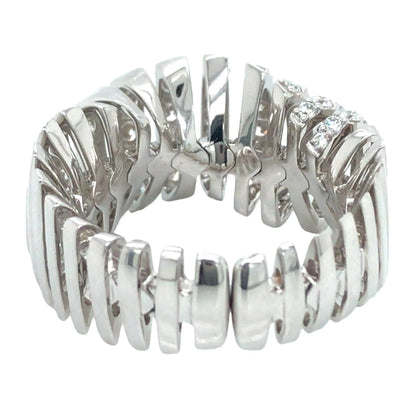 Ferri Firenze, 18K CRESCENDO White Gold Diamond Ring