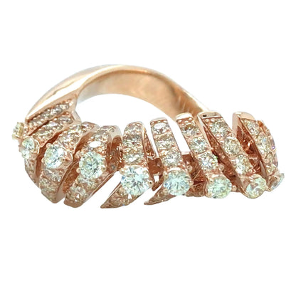 Ferri Firenze, 18K Gold Diamond Yellow Diamond Ring