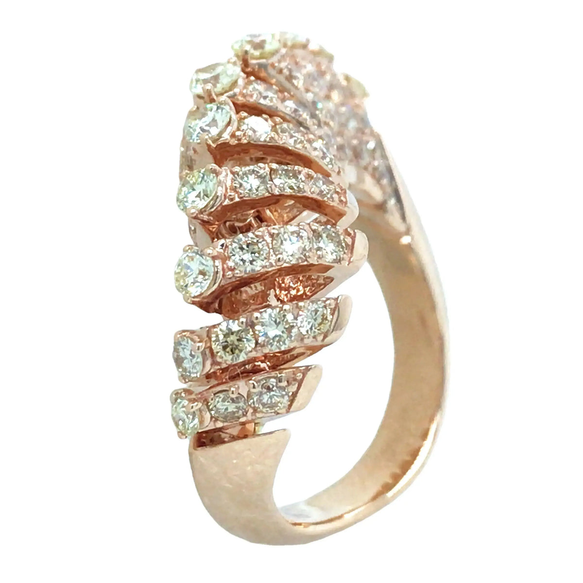 Ferri Firenze, 18K Gold Diamond Yellow Diamond Ring