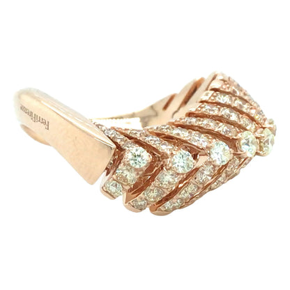 Ferri Firenze, 18K Gold Diamond Yellow Diamond Ring