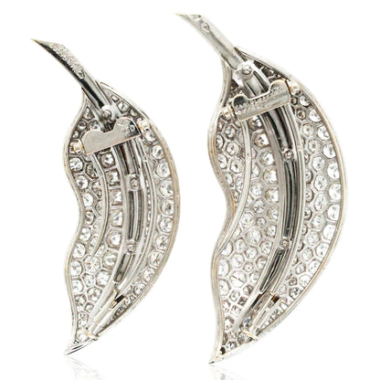 Van Cleef & Arpels, 18K Gold Diamond Leaf Brooch