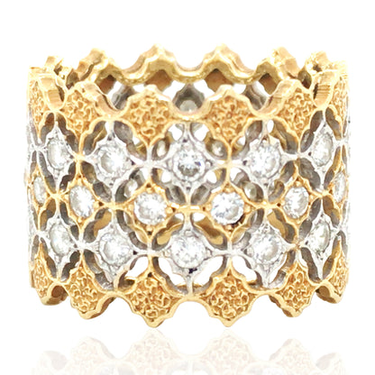 Buccellati, 18K Gold Diamond ring