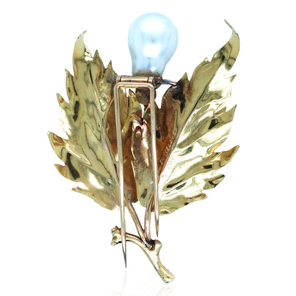 Buccellati, 18K Gold Pearl Brooch