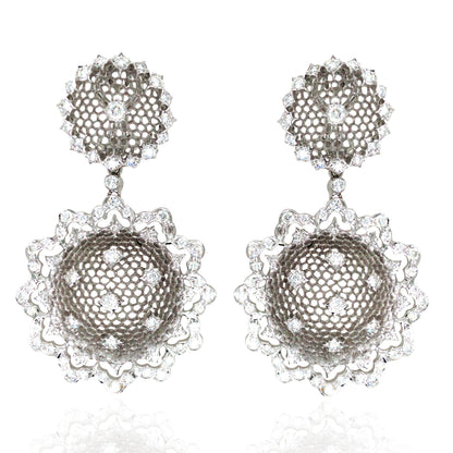 Buccellati, 18K Gold Diamond Earrings Buccellati