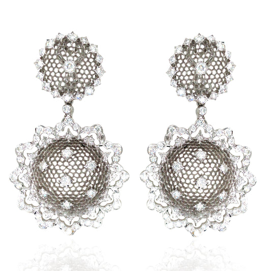 Buccellati, 18K Gold Diamond Earrings Buccellati