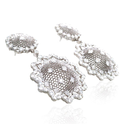 Buccellati, 18K Gold Diamond Earrings Buccellati