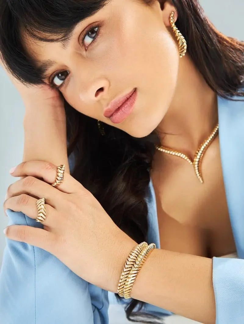 Ferri Firenze, 18K Gold Diamond Yellow Diamond Ring