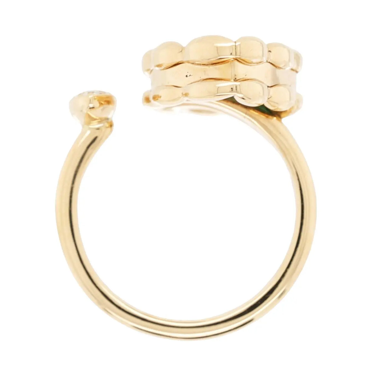 Ferri Firenze, 18K Gold Malachite Yellow Diamond Ring