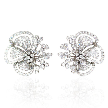 Ferri Firenze, 18K Gold Diamond Earrings Ferri Firenze