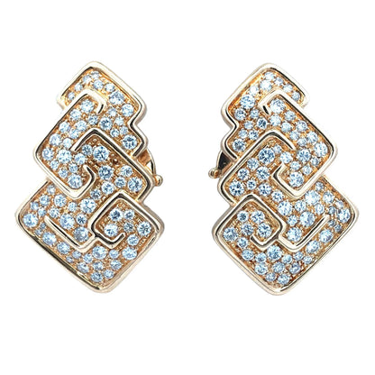 Marina B, 18K Gold Diamond Earrings Marina B