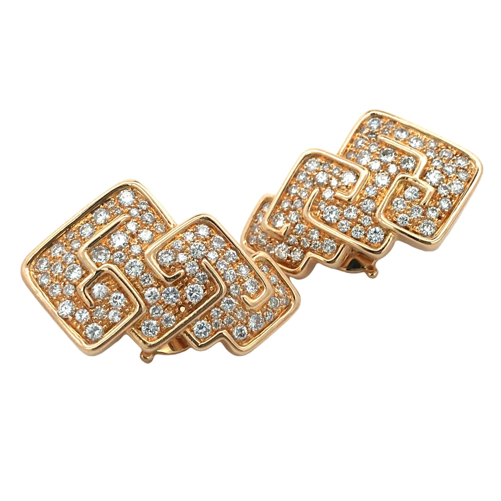 Marina B, 18K Gold Diamond Earrings Marina B