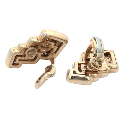 Marina B, 18K Gold Diamond Earrings Marina B