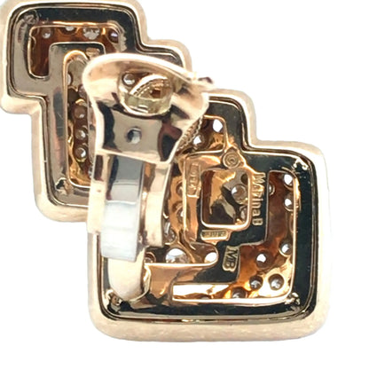 Marina B, 18K Gold Diamond Earrings Marina B
