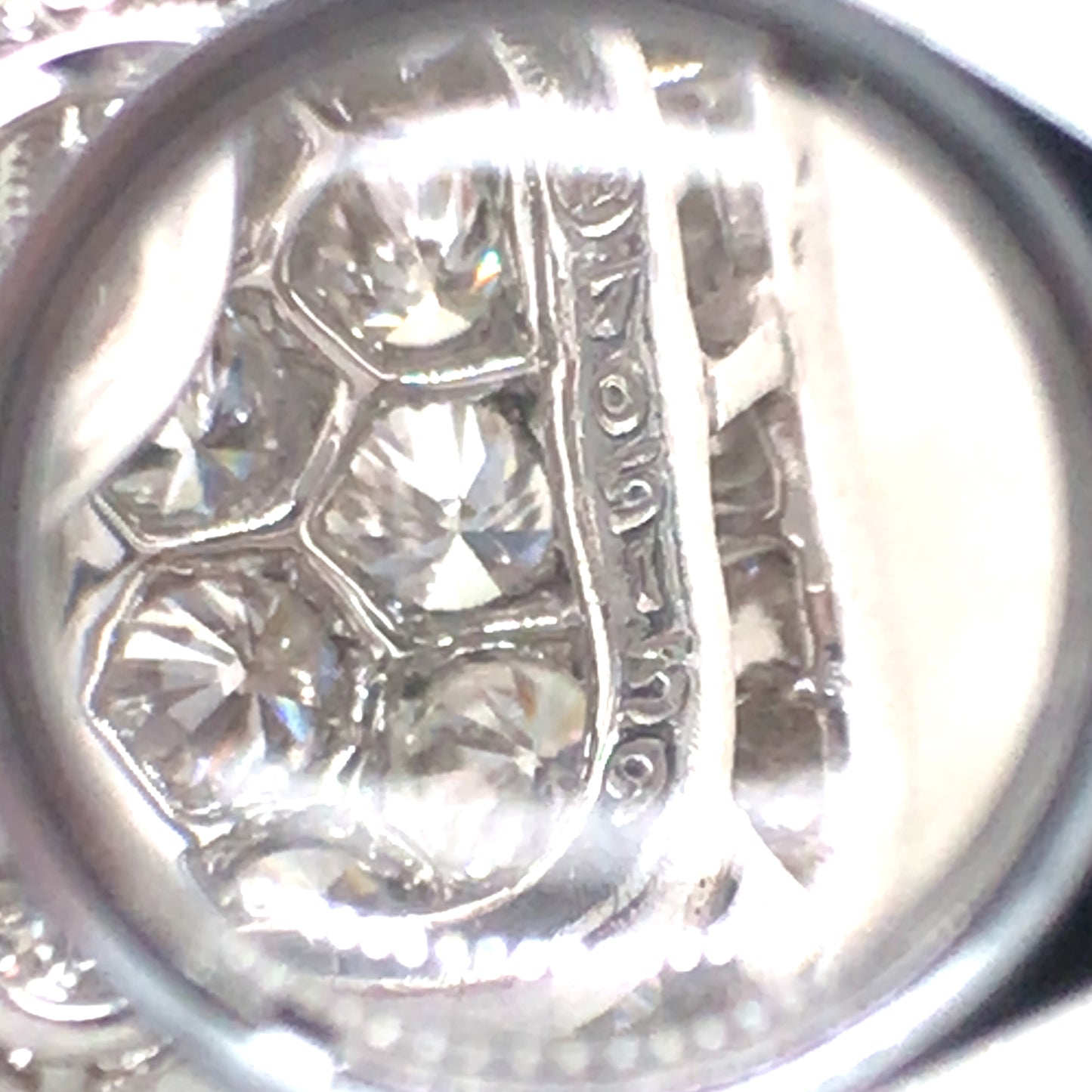 Oscar Heyman, Platinum Diamond Earrings, Certificate