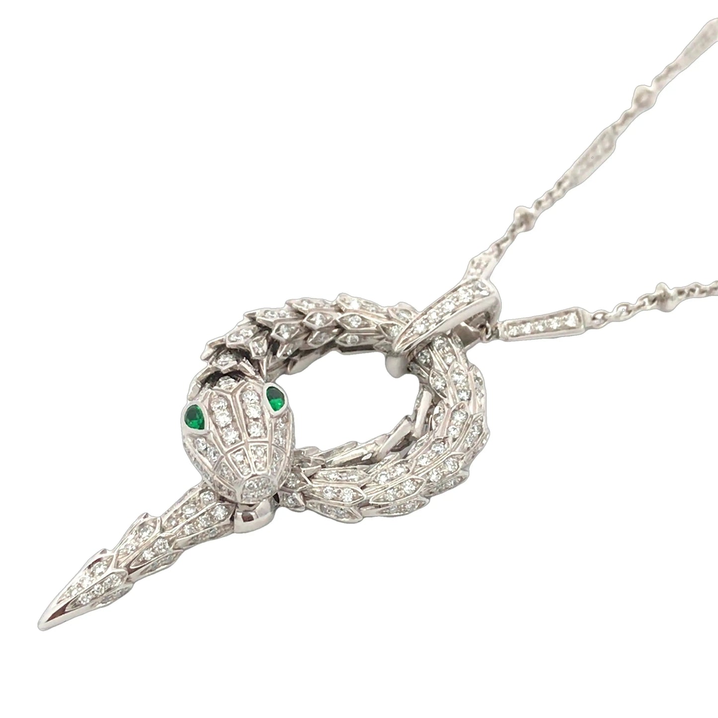 Bvlgari, Diamond Snake Necklace Bvlgari