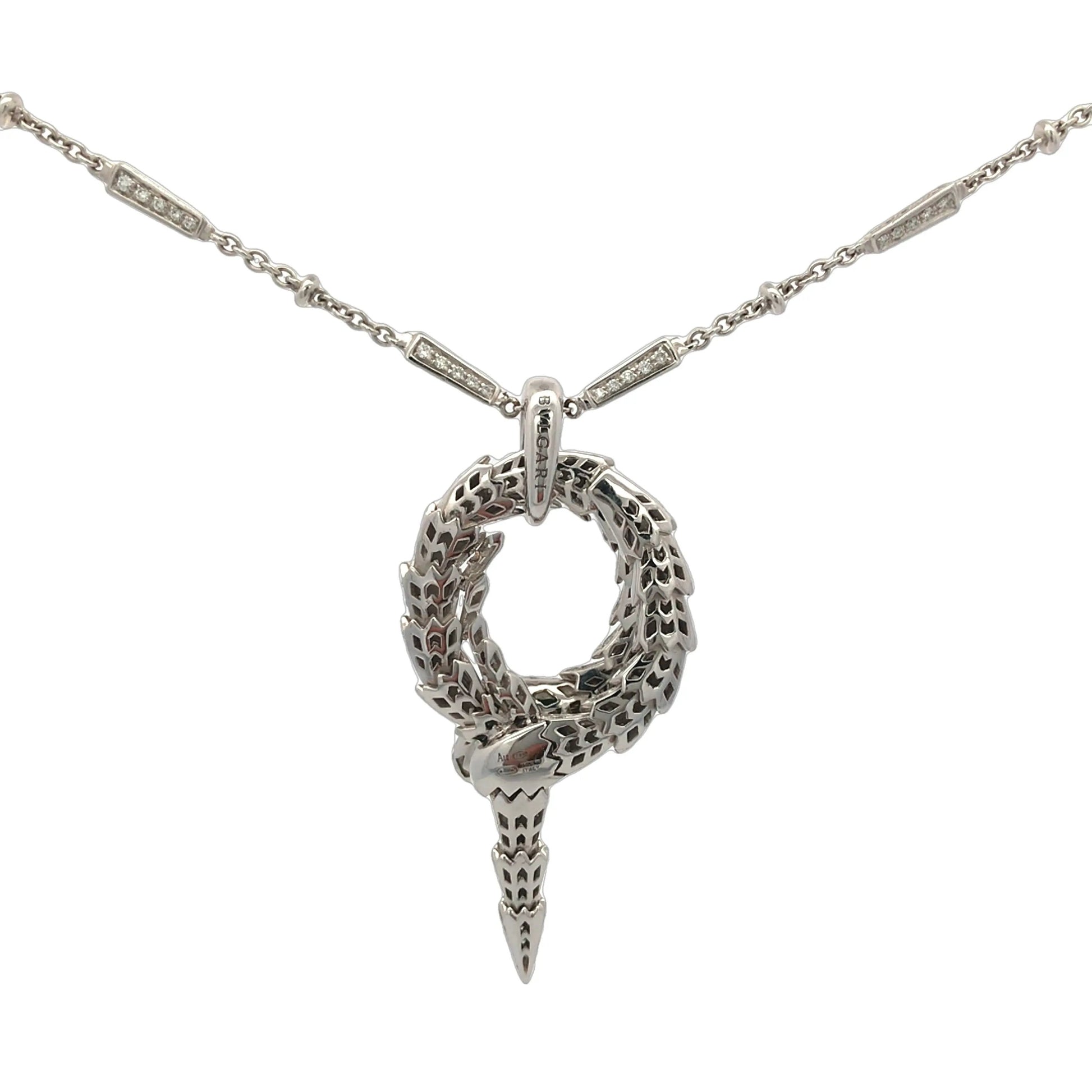 Bvlgari, Diamond Snake Necklace Bvlgari