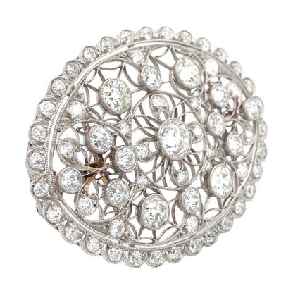 Edwardian Platinum Diamond Brooch