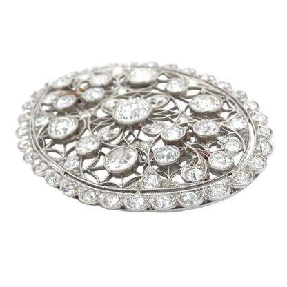 Edwardian Platinum Diamond Brooch
