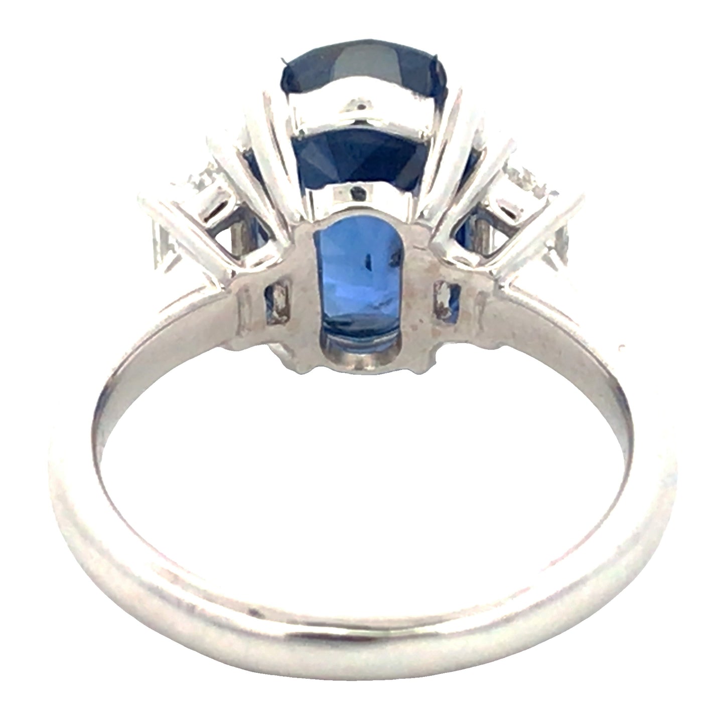 Platinum Burma no-heat Sapphire Diamond Ring, GIA Lueur Jewelry