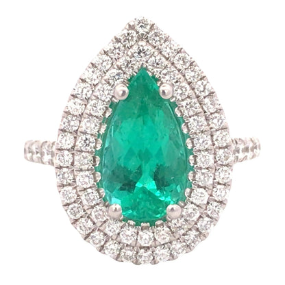 14K Gold 1.72ct Paraiba Diamond Ring, GIA, AGL Lueur Jewelry