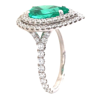 14K Gold 1.72ct Paraiba Diamond Ring, GIA, AGL Lueur Jewelry