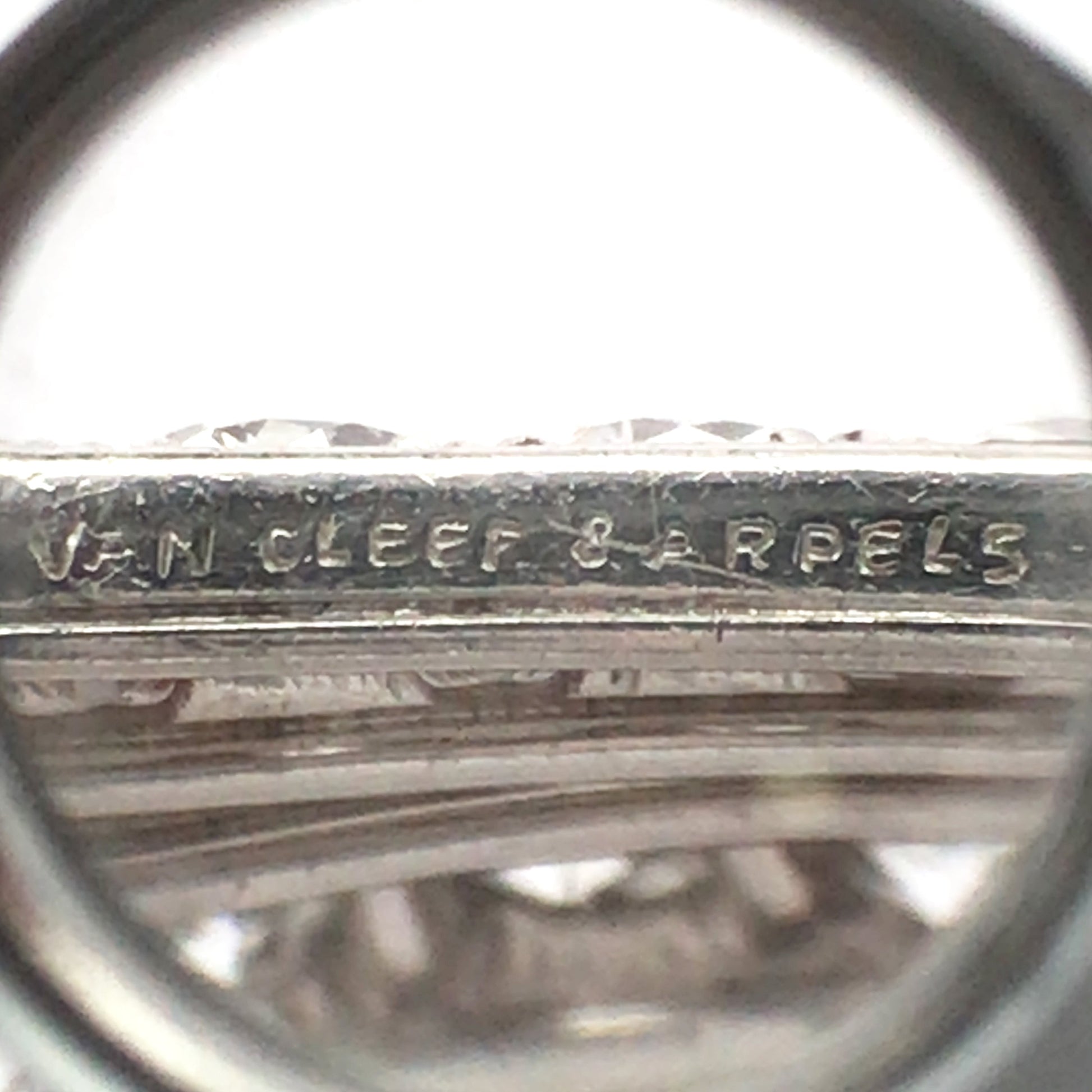 Van Cleef & Arpels, Platinum Double Clip Diamond Brooch VCA