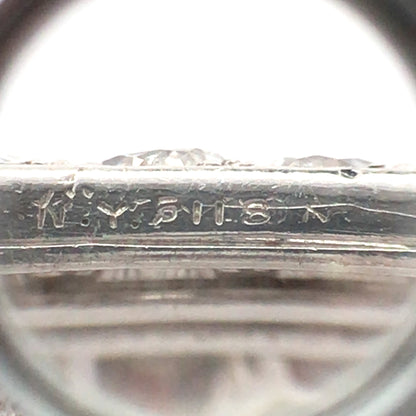 Van Cleef & Arpels, Platinum Double Clip Diamond Brooch VCA