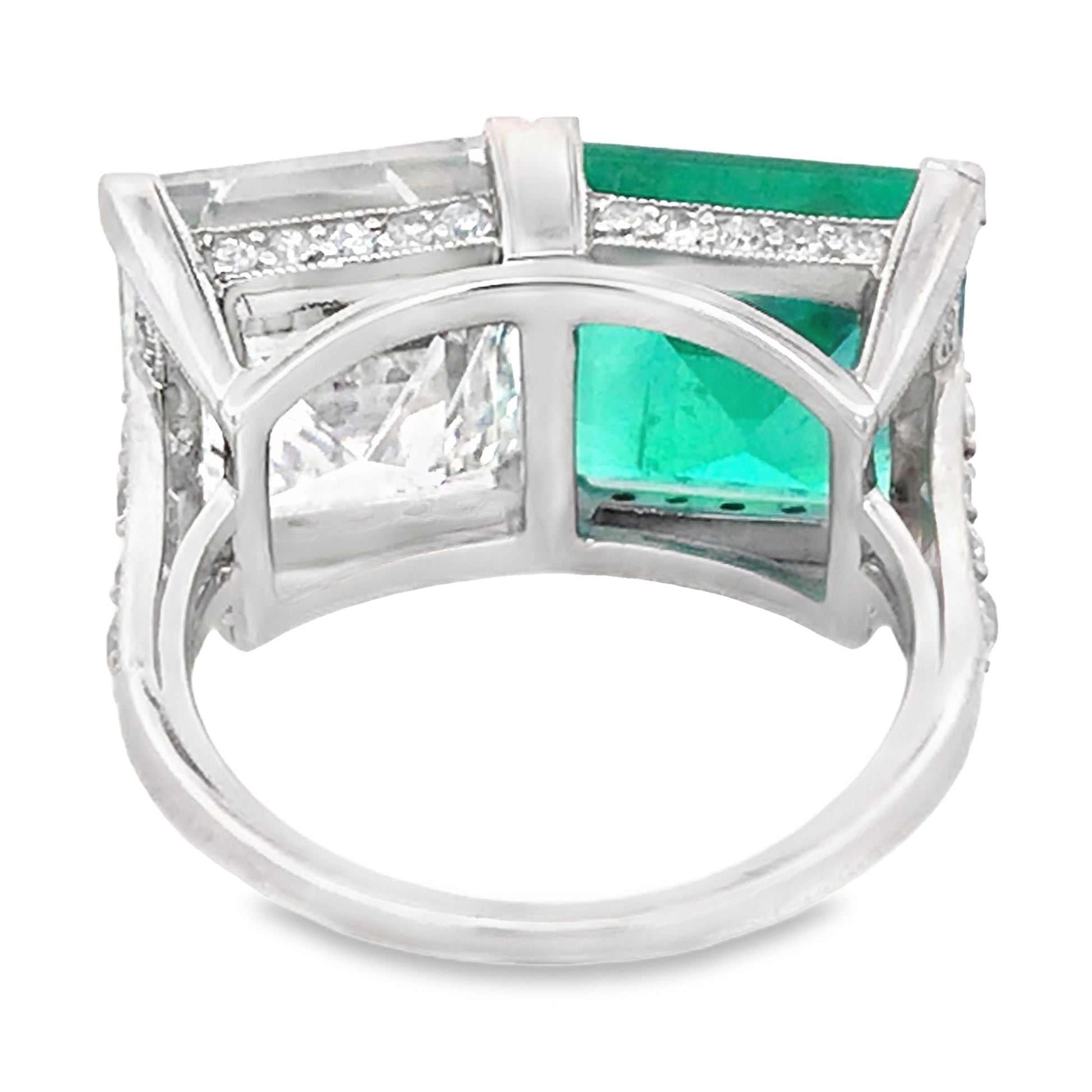 Tiffany, Emerald Diamond Ring, GIA, AGL Tiffany