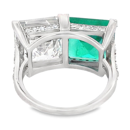Tiffany, Emerald Diamond Ring, GIA, AGL Tiffany