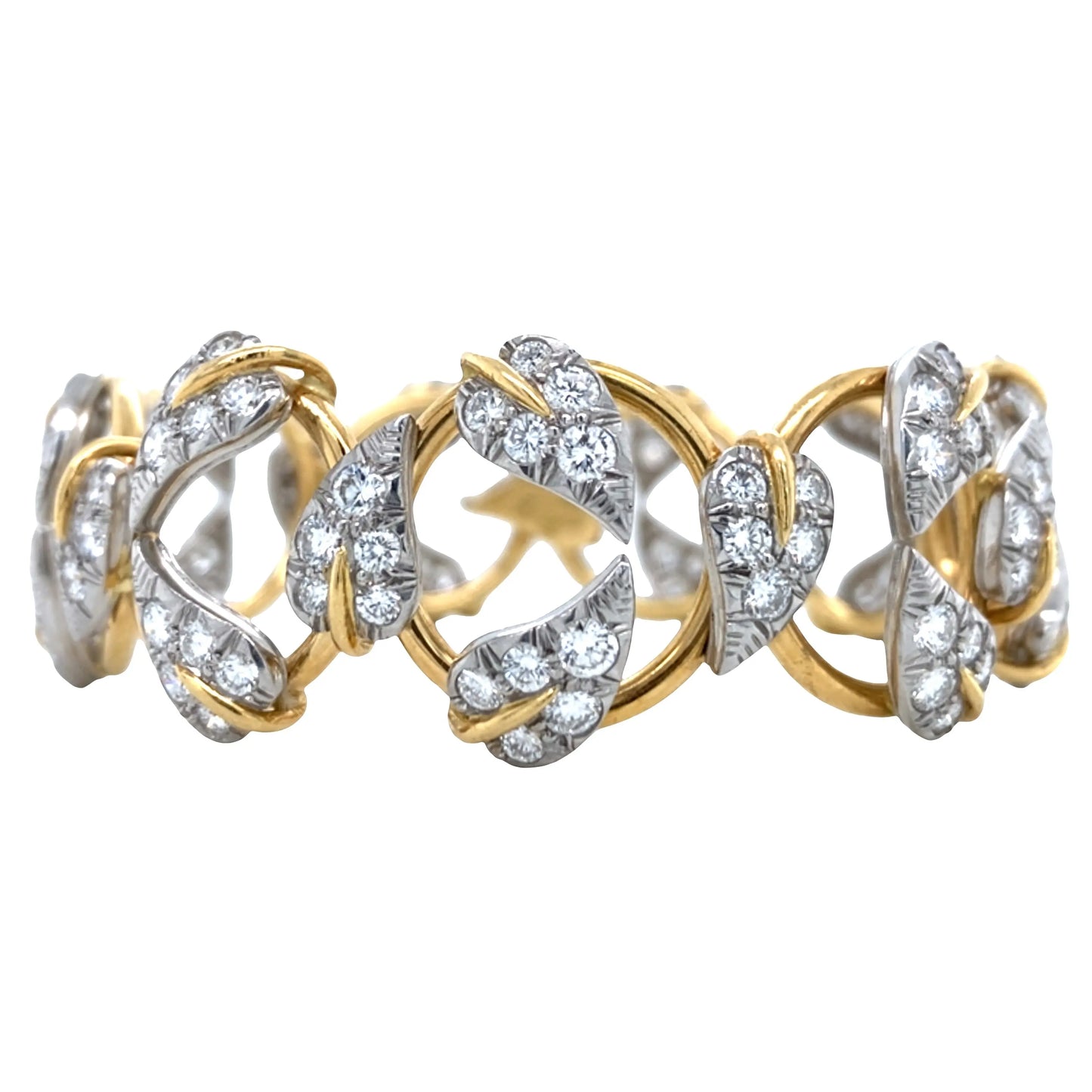Tiffany Schlumberger, 18K Gold Diamond Bracelet Tiffany