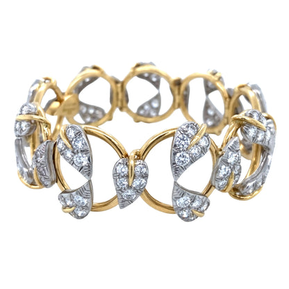 Tiffany Schlumberger, 18K Gold Diamond Bracelet Tiffany