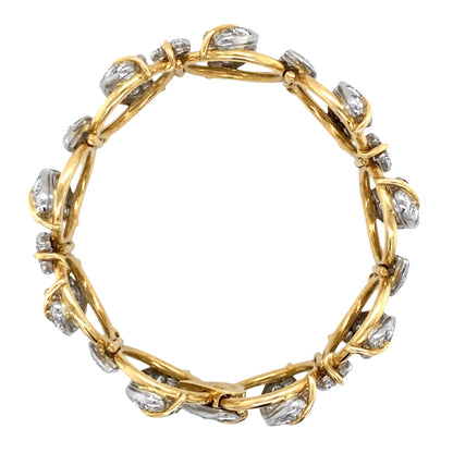 Tiffany Schlumberger, 18K Gold Diamond Bracelet Tiffany