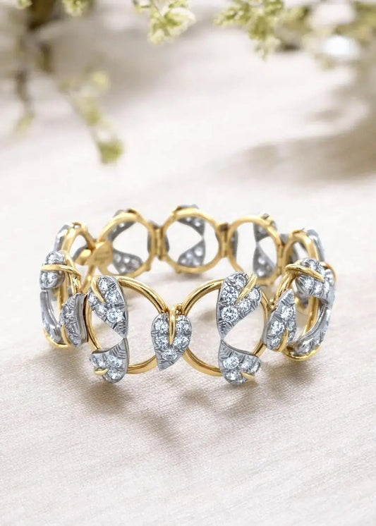 Tiffany Schlumberger, 18K Gold Diamond Bracelet Tiffany