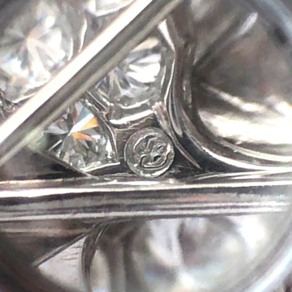 Oscar Heyman, Platinum Diamond Gardenia Brooch Oscar Heyman