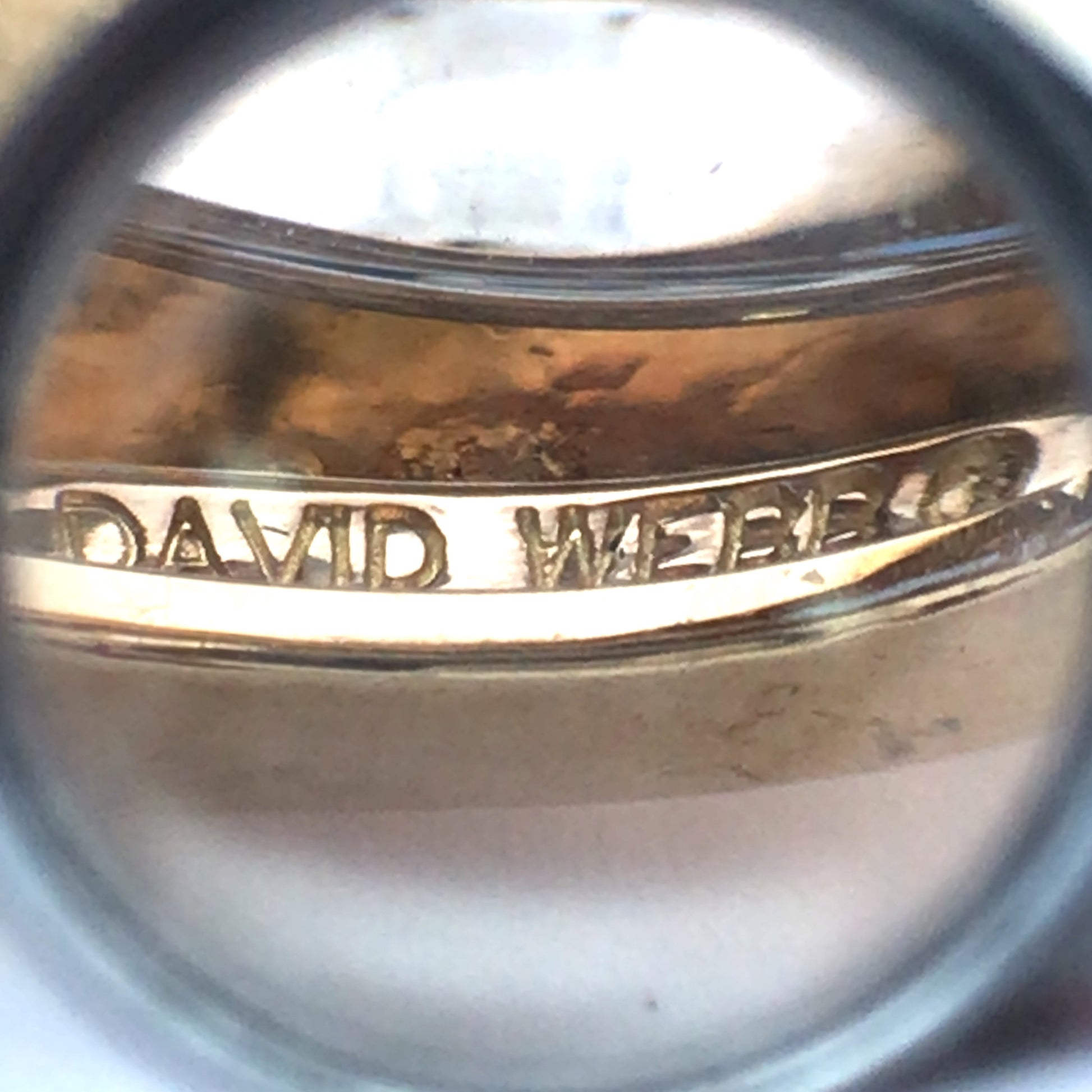 David Webb, Platinum 18K Gol 32.6ct Sapphire Diamond Ring David Webb