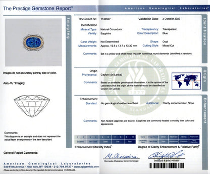 David Webb, Platinum 18K Gol 32.6ct Sapphire Diamond Ring David Webb