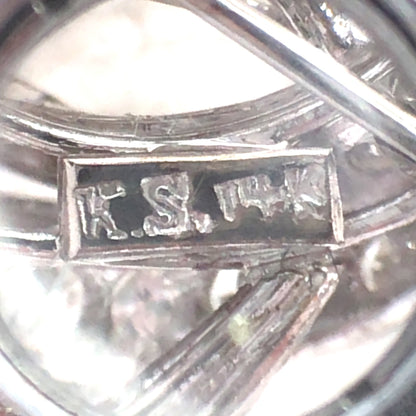 14K Gold Ruby Diamond Brooch Lueur Jewelry