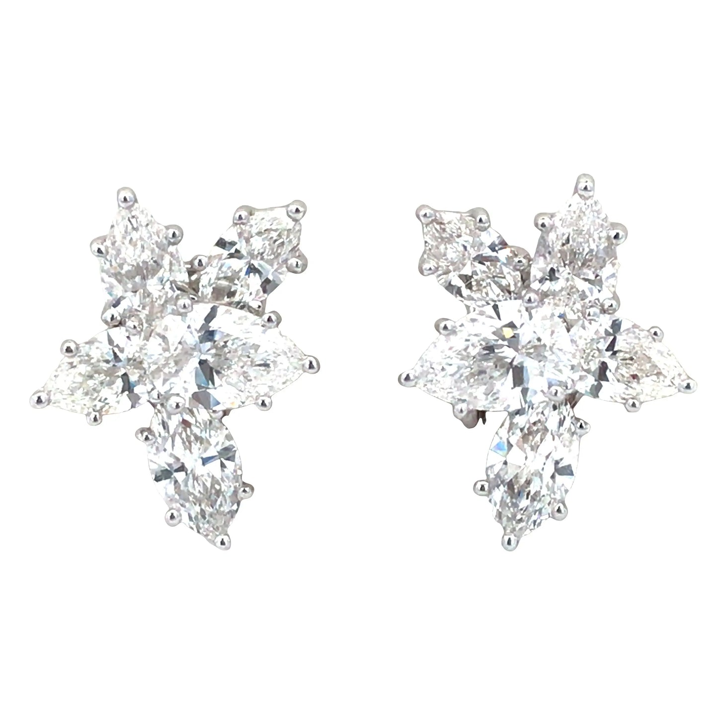 Harry Winston, Platinum Diamond Earrings, Valuation Harry Winston